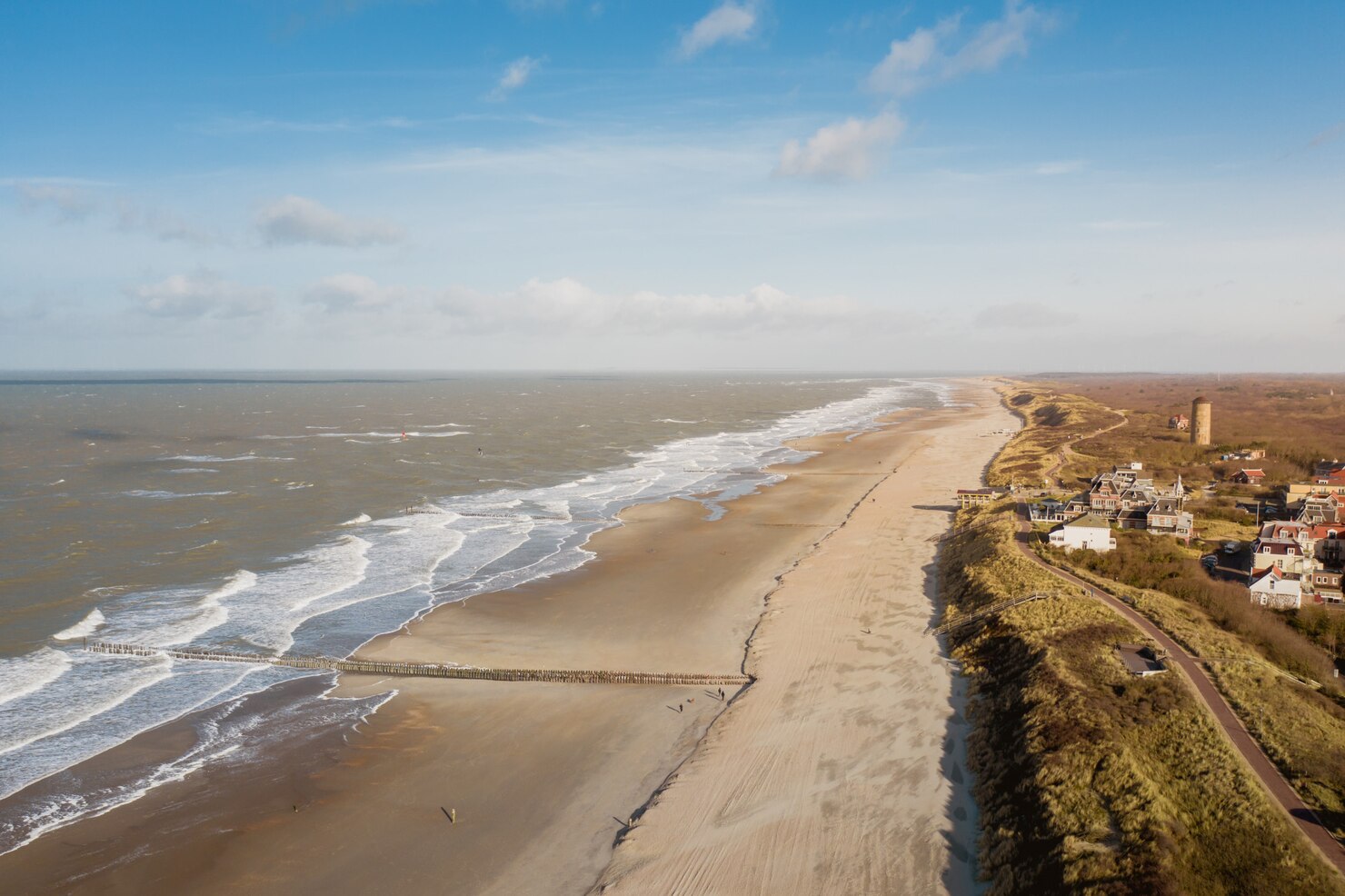 high-angle-shot-seaside-domburg-netherlands_181624-9186